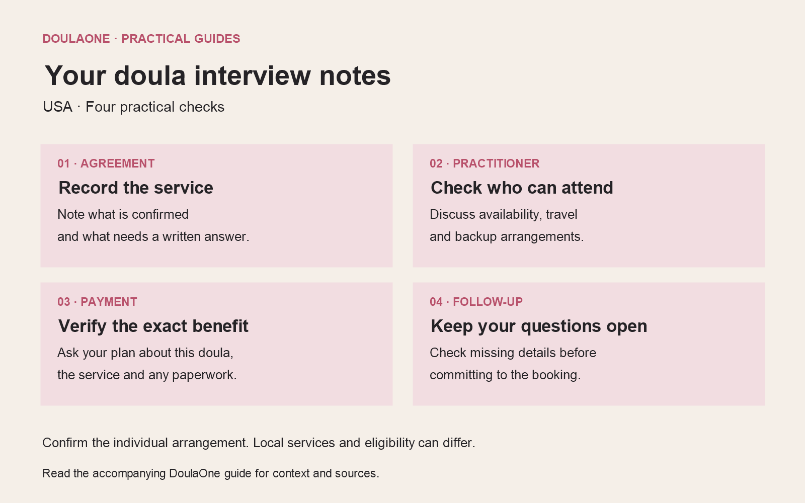 Questions to ask a doula before hiring in the USA
